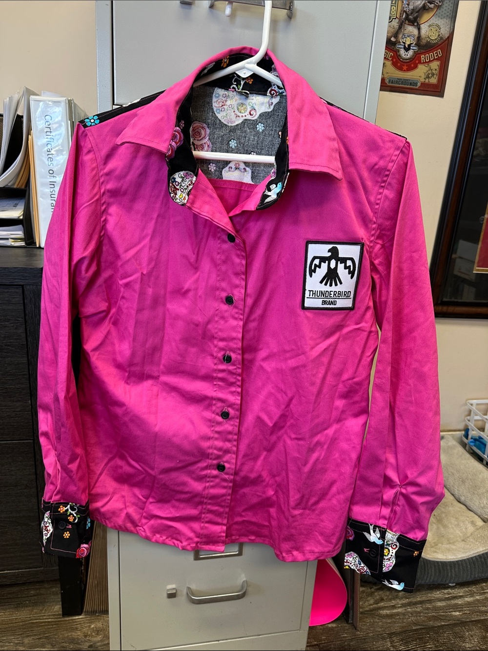 Thunderbird Sugar Skull Button Down
